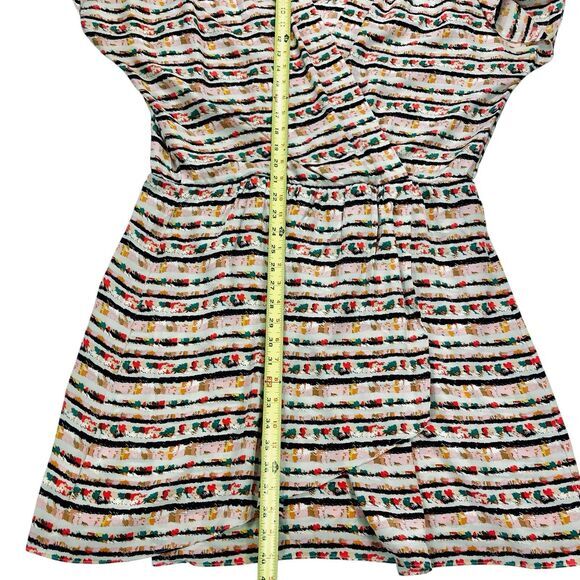 BCBGMaxazria Dress Womens L Multicolor Beachy Summer Lightweight Vacation-Ready - Picture 10 of 15
